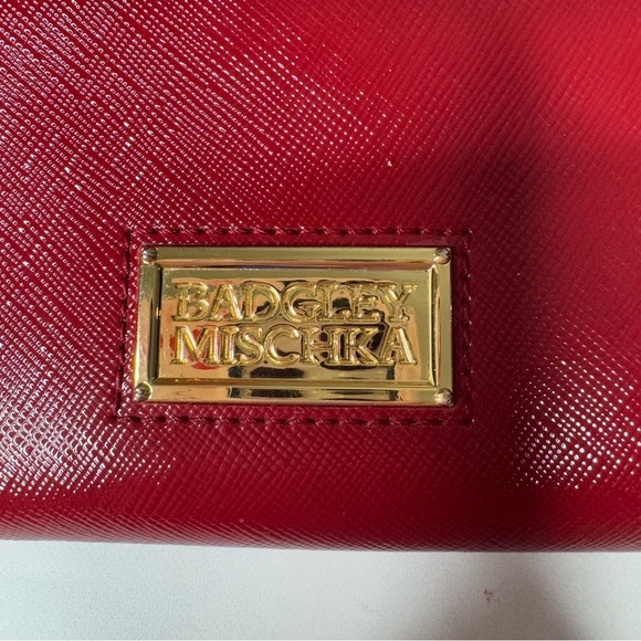 Badgley Mischka Red Patent Leather Wallet - Picture 5 of 11